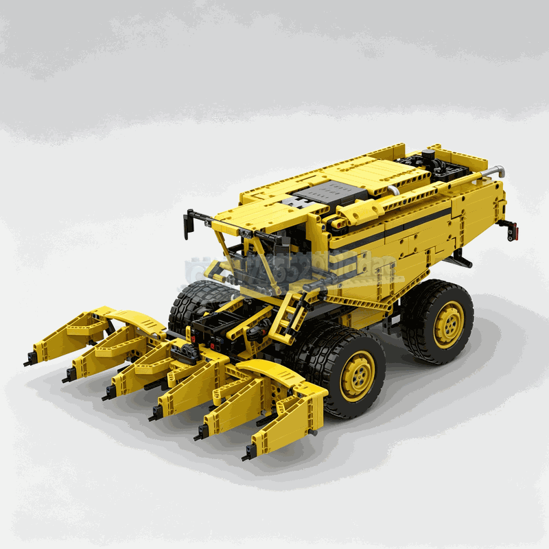 1587PCS 수확기 농기계 MOC 모델 맞춤형 퍼즐  - Agriculture Farming Education 리뷰 및 가격