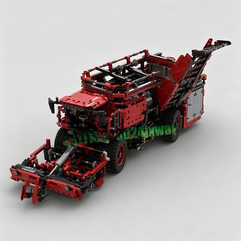 3747PCS 레드 농업 수확기 농장 차량 모델 맞춤형 - Agriculture Farming Education 리뷰 및 가격